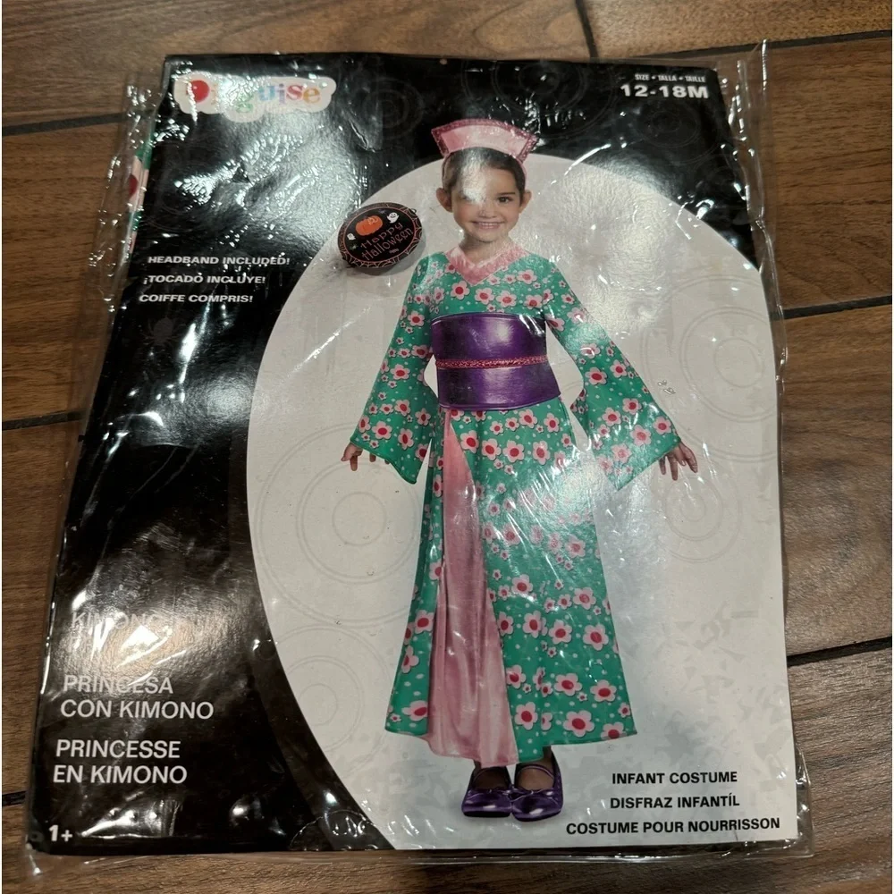 DISGUISE Japanese Oriental kimono Princess Toddler Costume size 12-18M